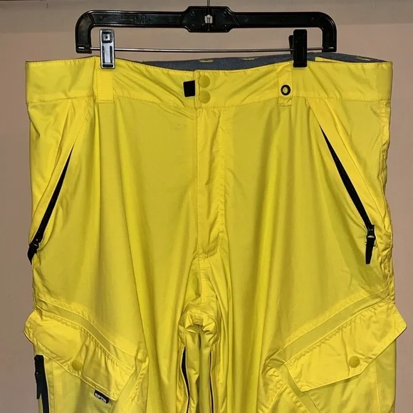 RPZN men’s bright yellow ski pants size XL - Picture 2 of 10
